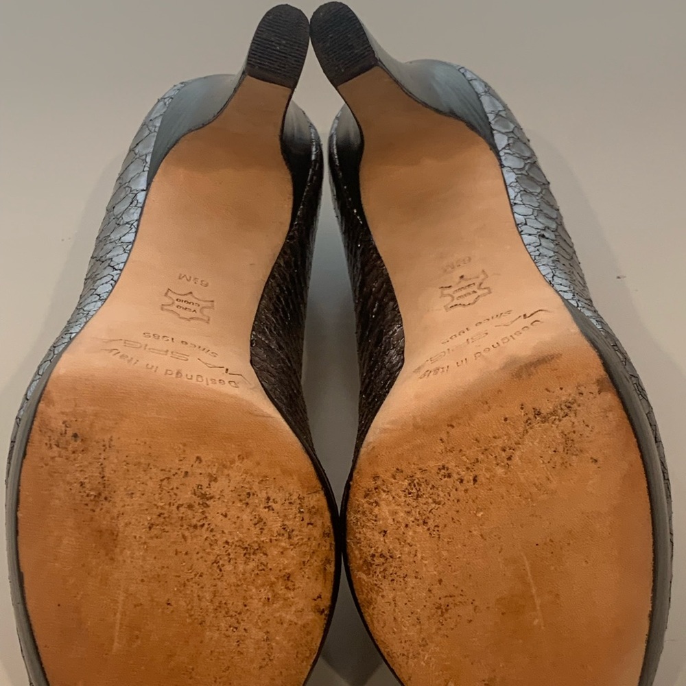 Via Spiga peep toe platform heels - Picture 6 of 10